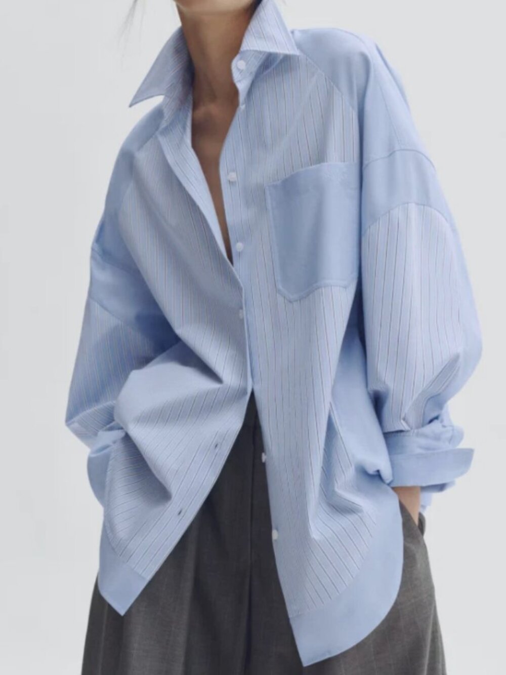 STELLA MCCARTNEY H&M POPLIN PANEL SHIRT SIZE SMALL NWT